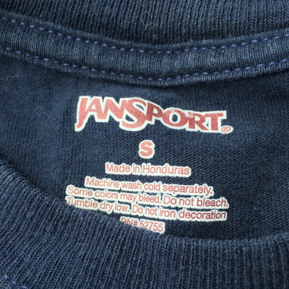 JanSport University of California Santa Cruz Slugs long sleeve tee, navy size S - Picture 2 of 4